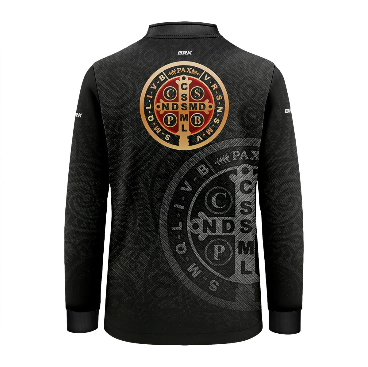 Camisa Infantil Agro Brk São Bento Dourado Preta com Proteção Solar UV50+ - Brk Agro