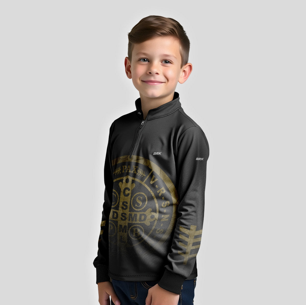 Camisa Agro Infantil Brk São Bento Degradê com Proteção Solar UV50+ - Brk Agro