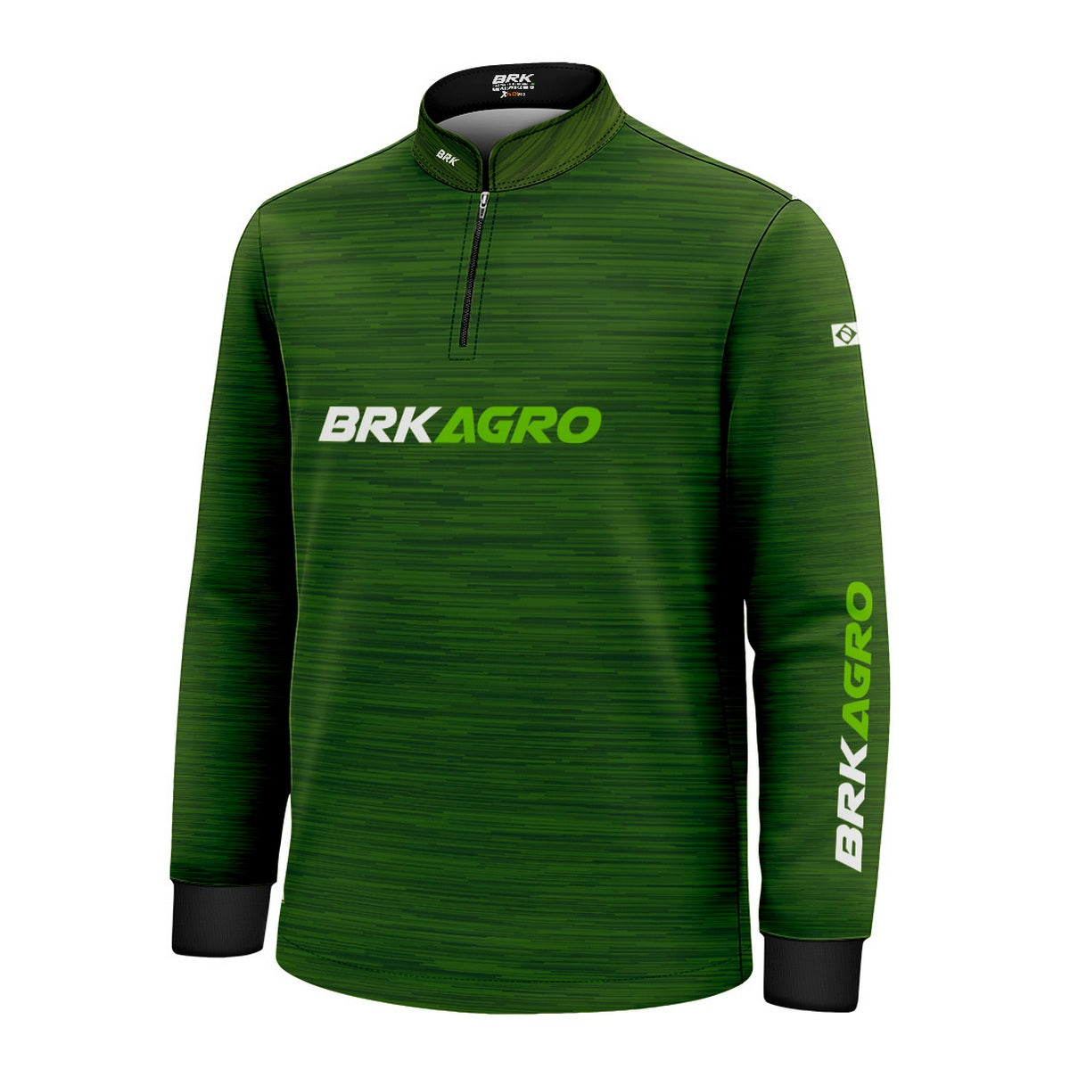Camisa Agro Infantil Brk Mescla Verde com Proteção Solar UV50+ - Brk Agro