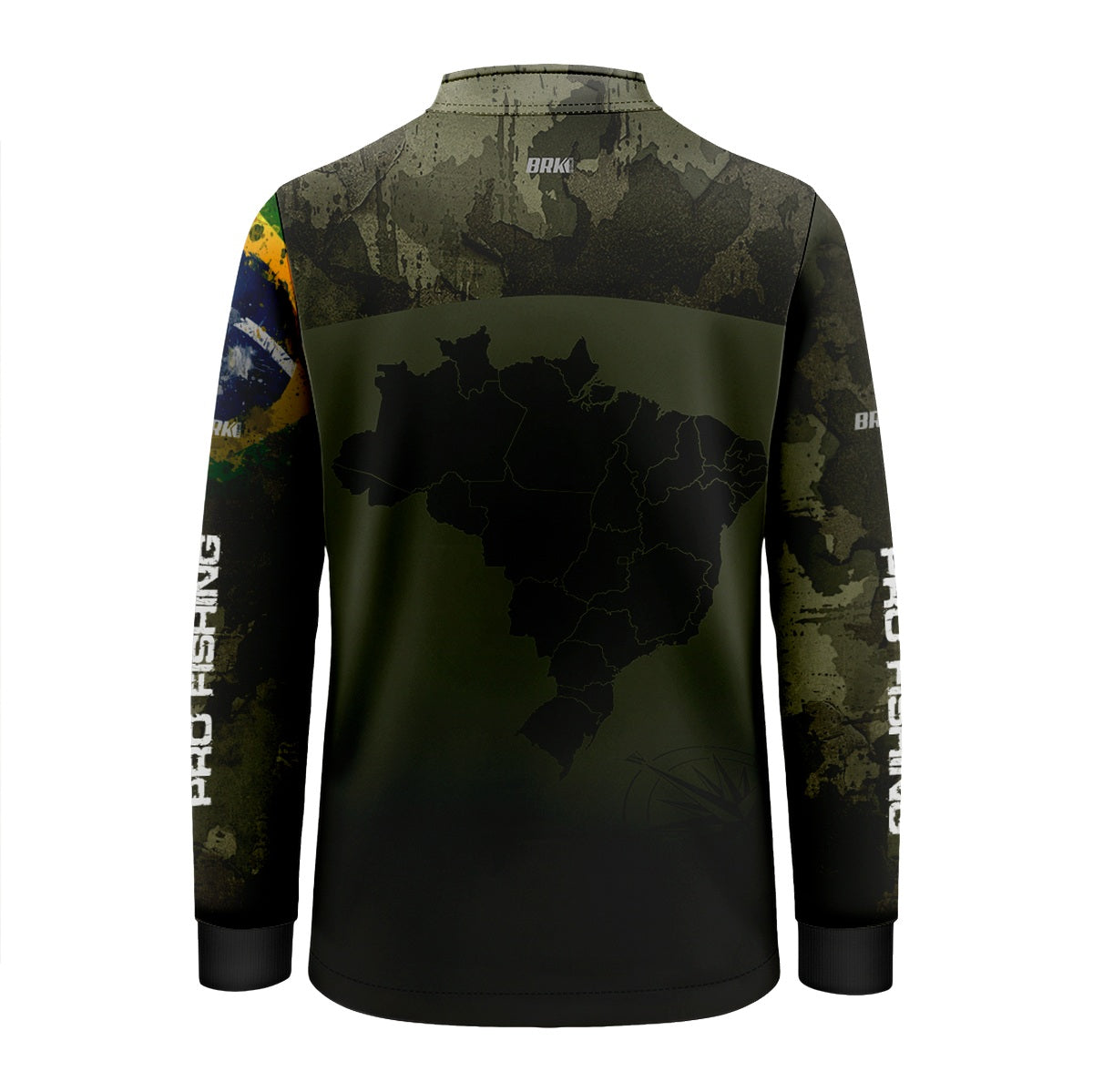 Camisa Infantil  Agro Brk Bussola Brasil Camuflada com Proteção Solar UV50+ - Brk Agro