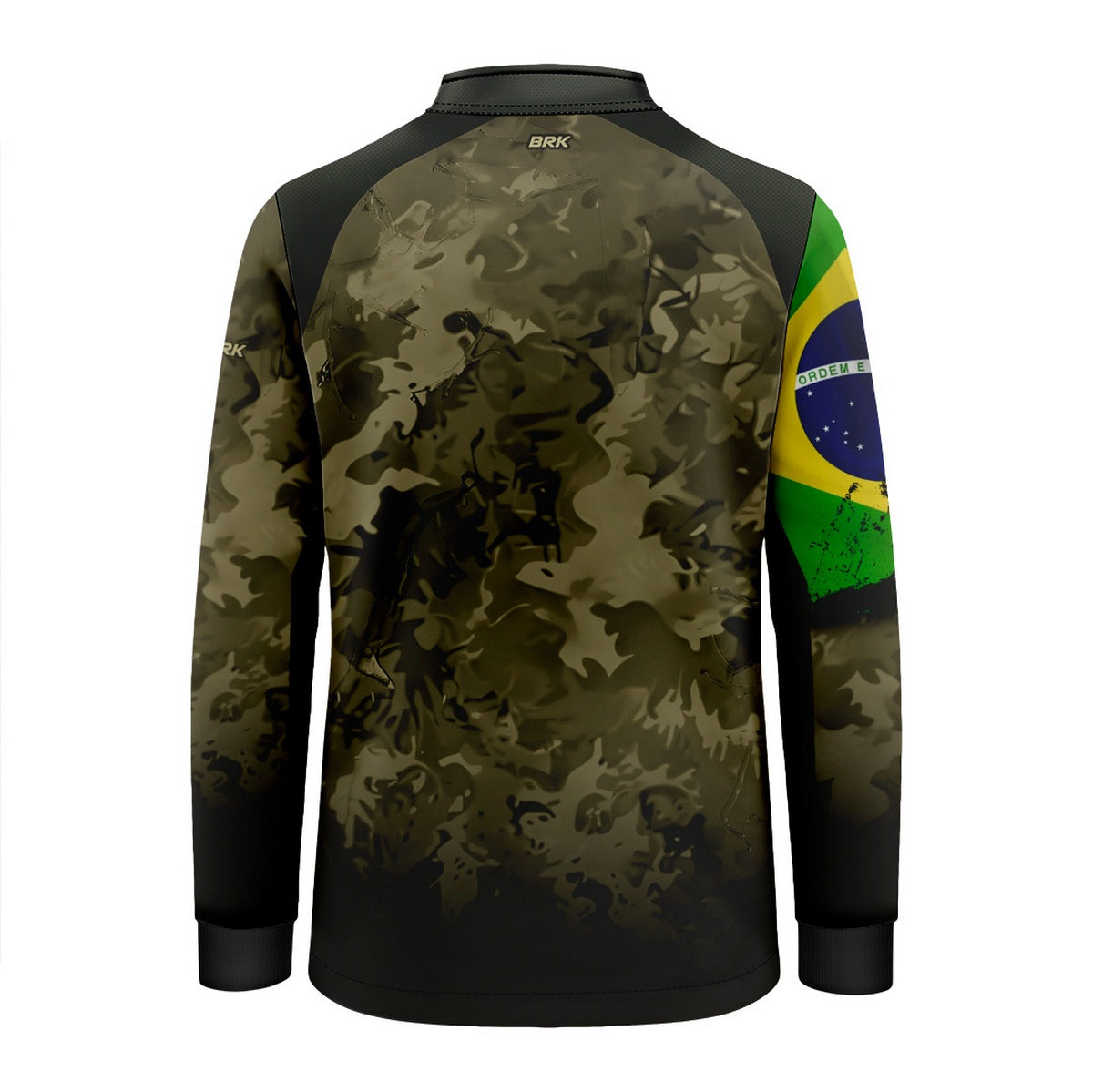 Camisa Agro Infantil Brk Unissex Basic Verde Musgo com Proteção Solar UV50+ - Brk Agro