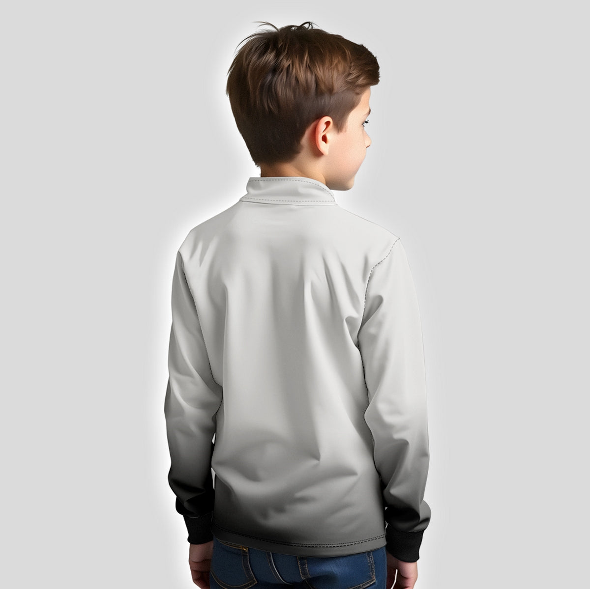 Camisa Infantil Brk Agro Unissex Basic Cinza Claro com Proteção Solar UV50+ - Brk Agro