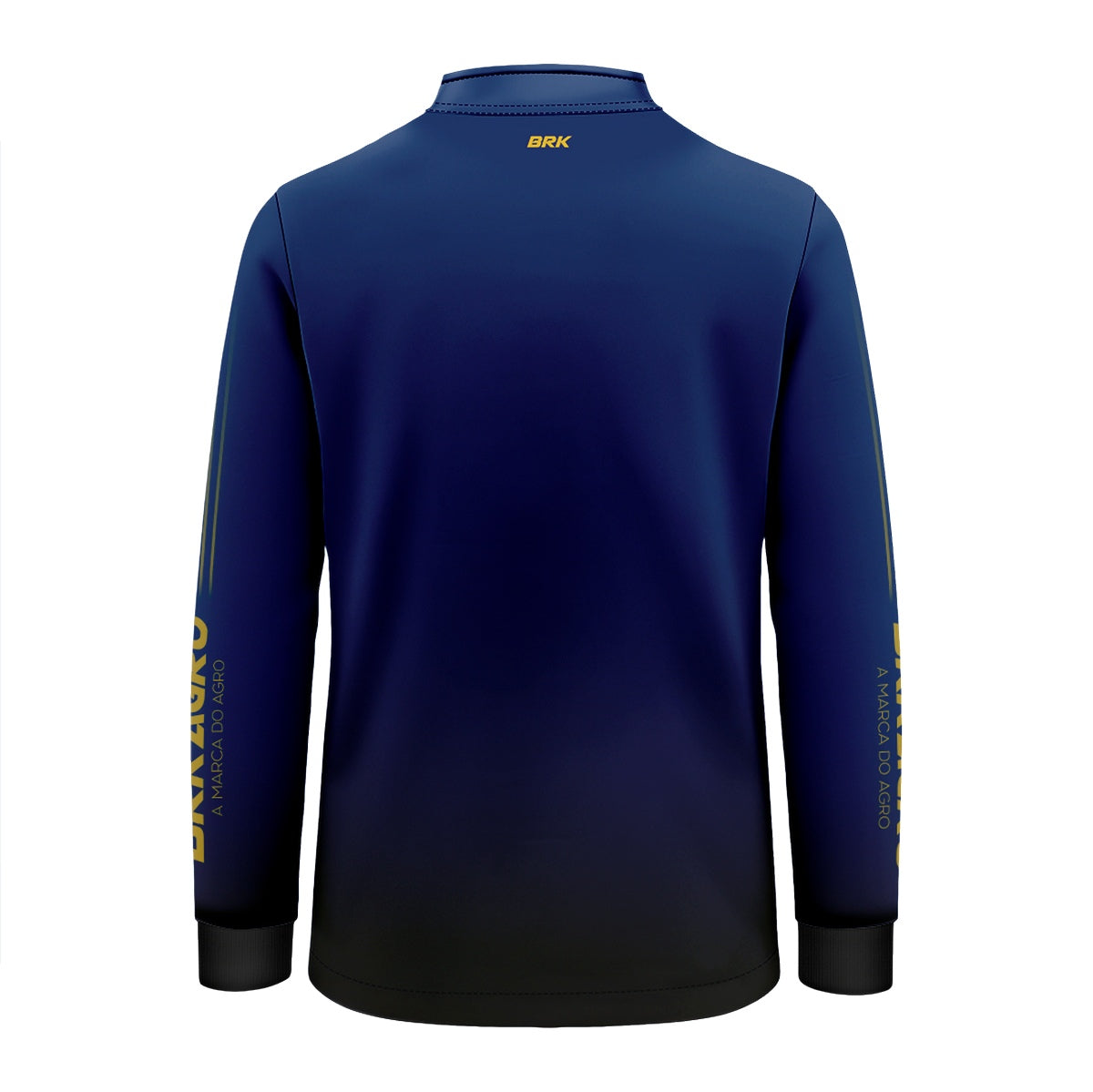 Camisa Infantil Agro Brk Básica Azul e Amarelo com Proteção UV50+ - Brk Agro