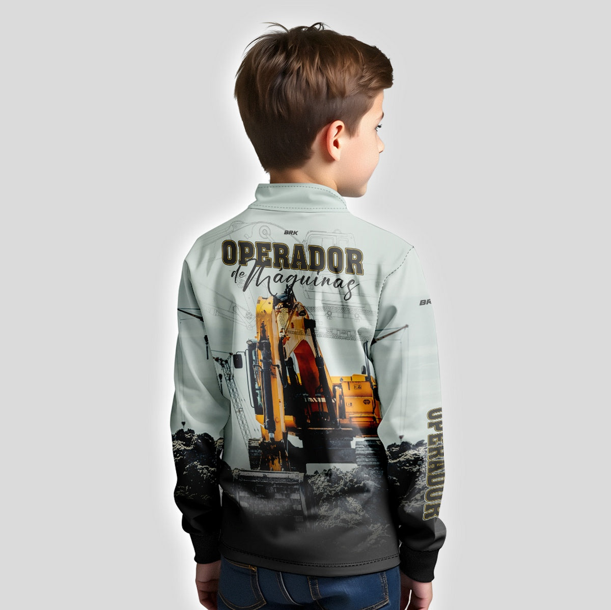 Camisa Agro Brk Operador de Máquinas Escavadeira com UV50+ - Brk Agro