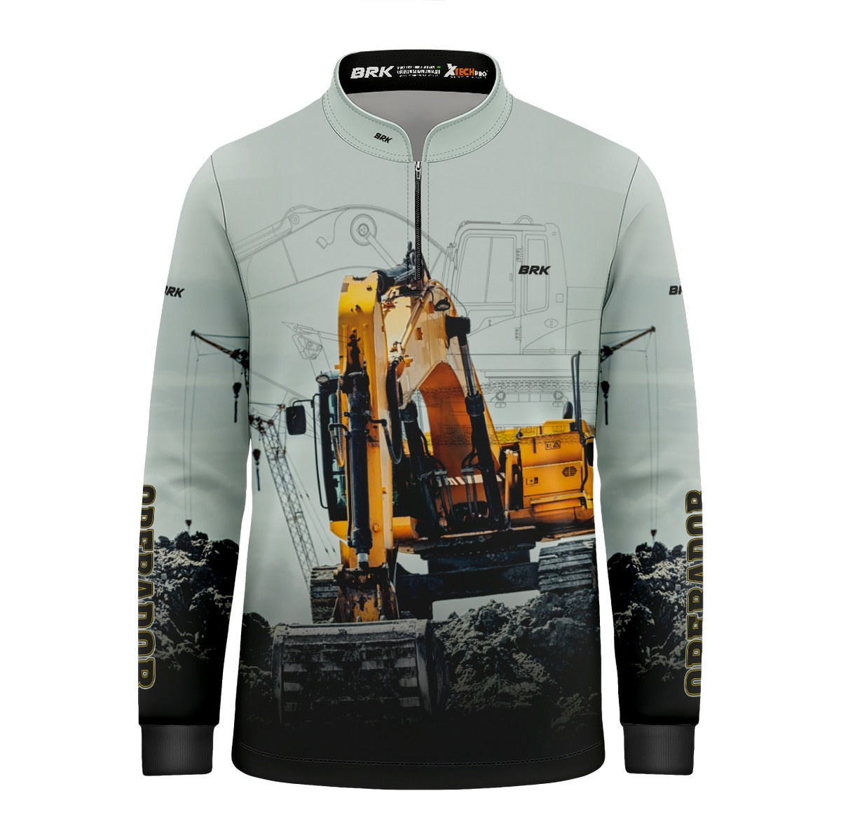 Camisa Agro Brk Operador de Máquinas Escavadeira com UV50+ - Brk Agro