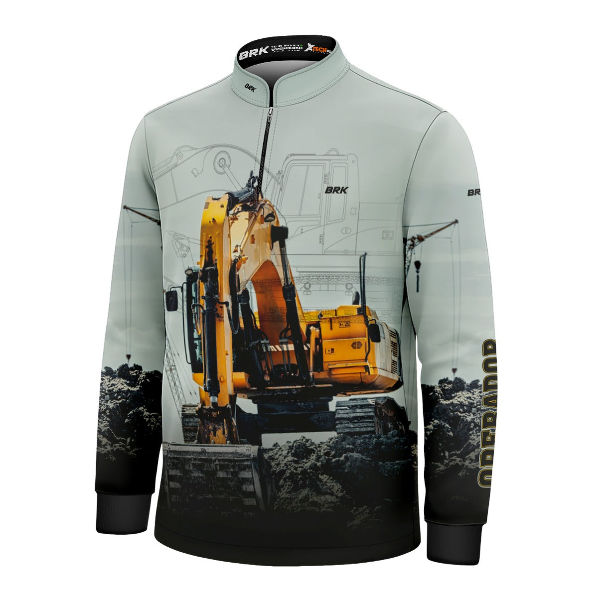 Camisa Agro Brk Operador de Máquinas Escavadeira com UV50+ - Brk Agro