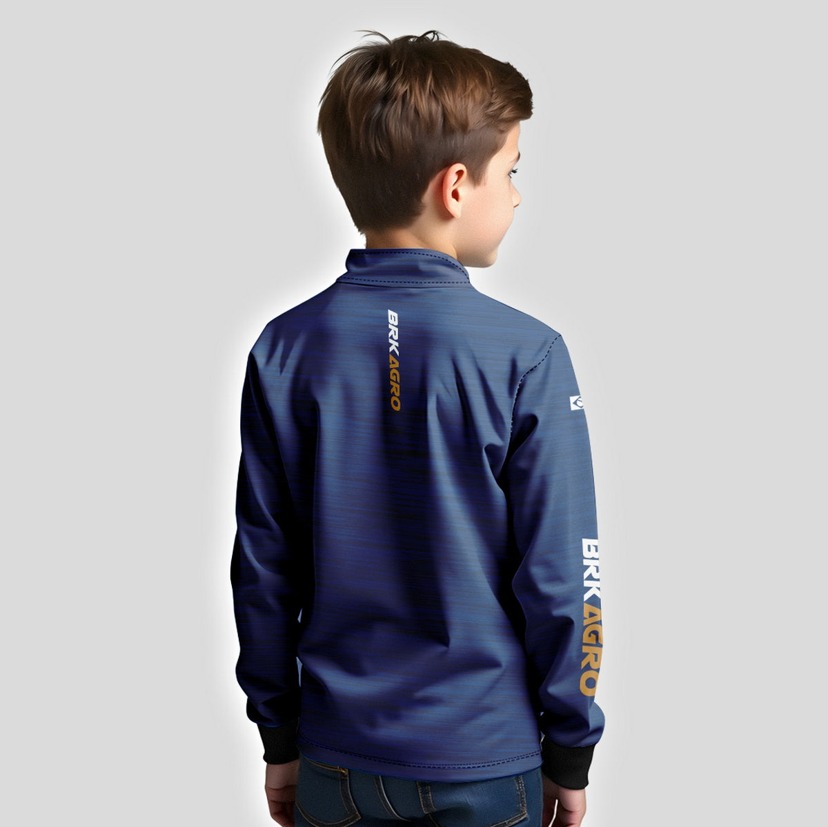 Camisa Agro Brk Mescla Azul Petróleo com Proteção Solar UV50+ - Brk Agro