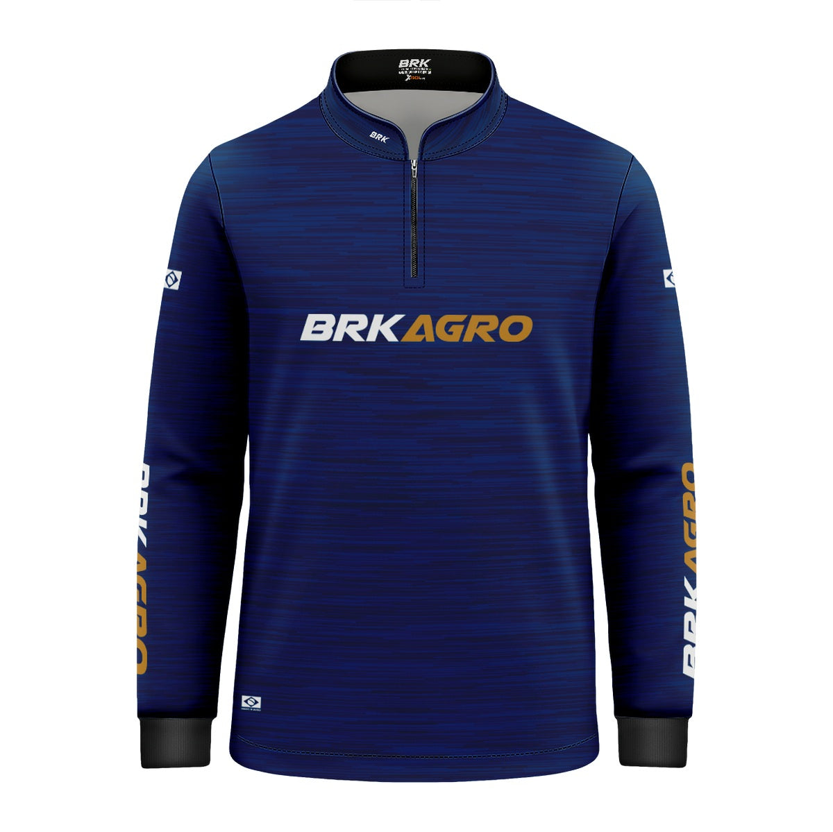 Camisa Agro Brk Mescla Azul Petróleo com Proteção Solar UV50+ - Brk Agro