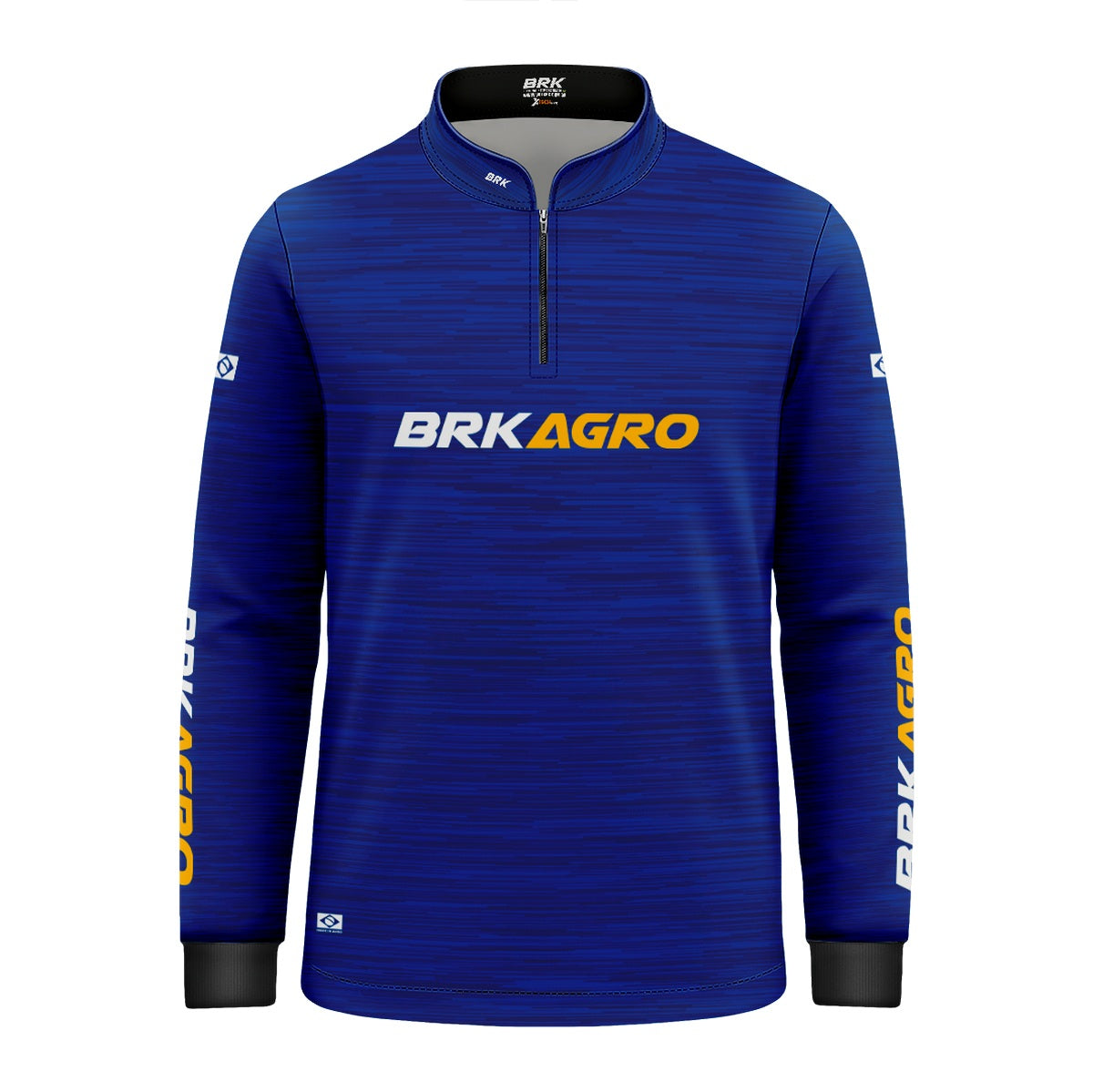 Camisa Agro Infantil Brk Mescla Azul Royal com Proteção UV50 - Brk Agro
