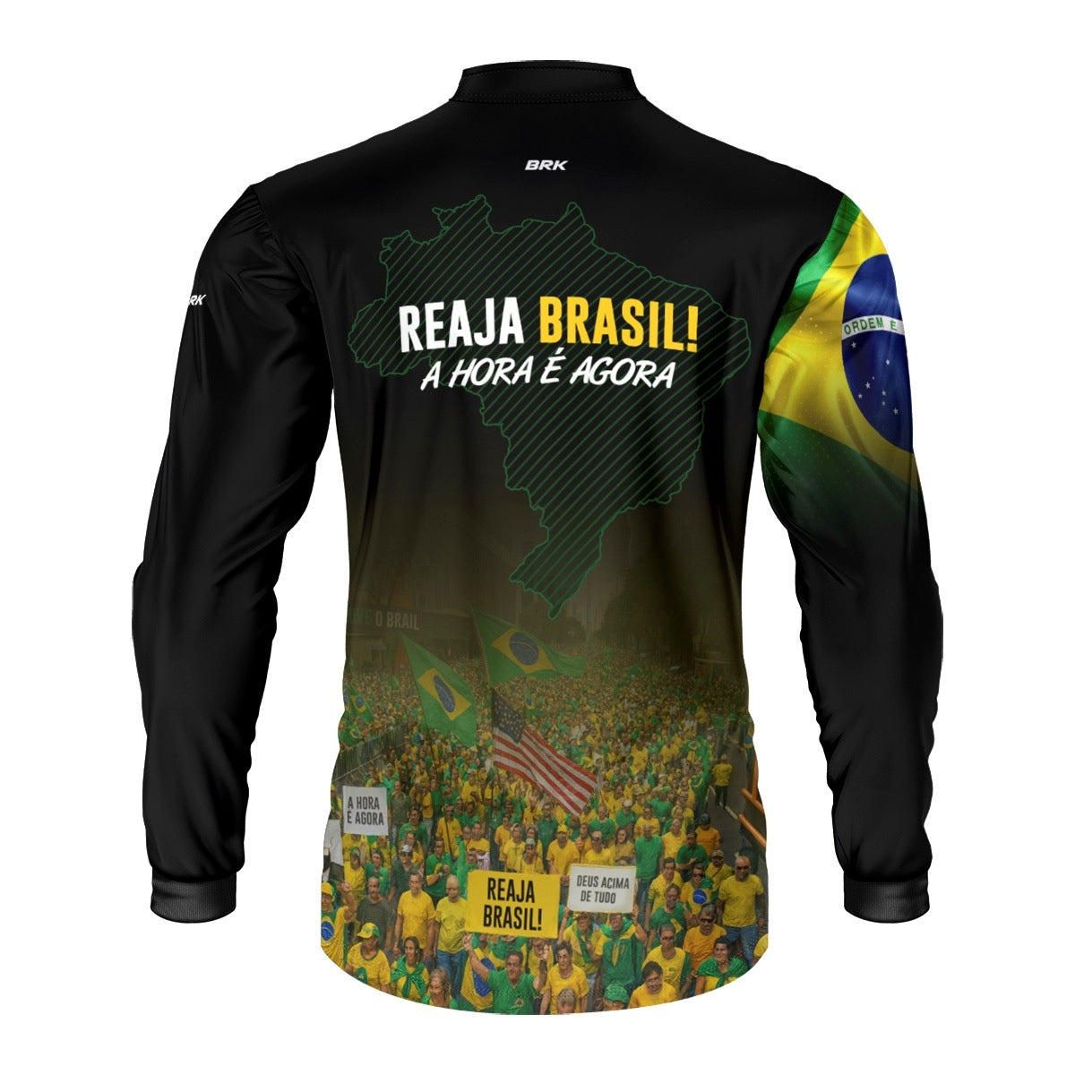 Camisa Agro Brk Reaja Brasil com Proteção UV50 - Brk Agro