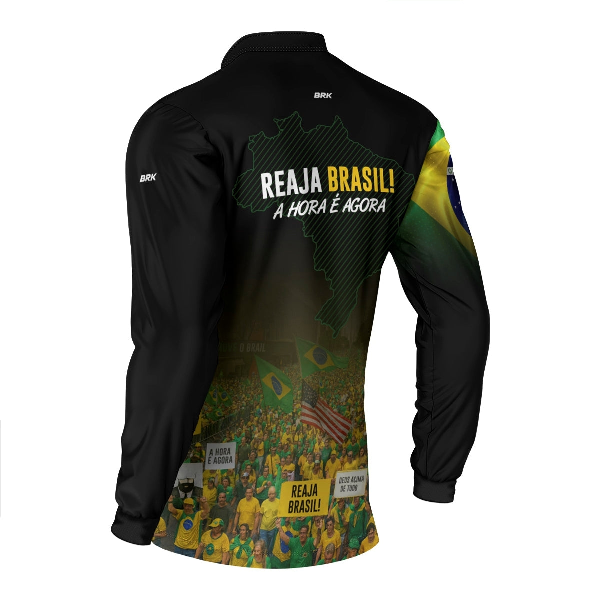 Camisa Agro Brk Reaja Brasil com Proteção UV50 - Brk Agro