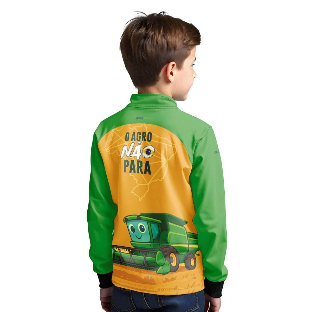 Camisa Agro Kids Brk O Agro Não Para com Proteção UV50 - Brk Agro