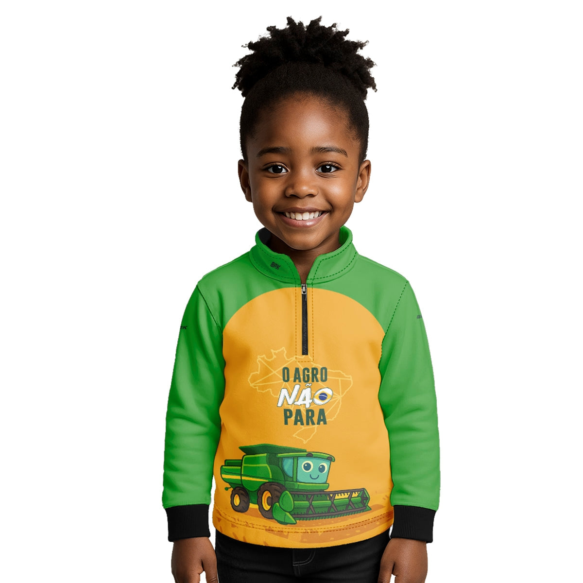 Camisa Agro Kids Brk O Agro Não Para com Proteção UV50 - Brk Agro