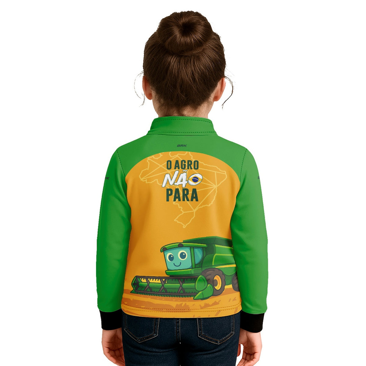 Camisa Agro Kids Brk O Agro Não Para com Proteção UV50 - Brk Agro