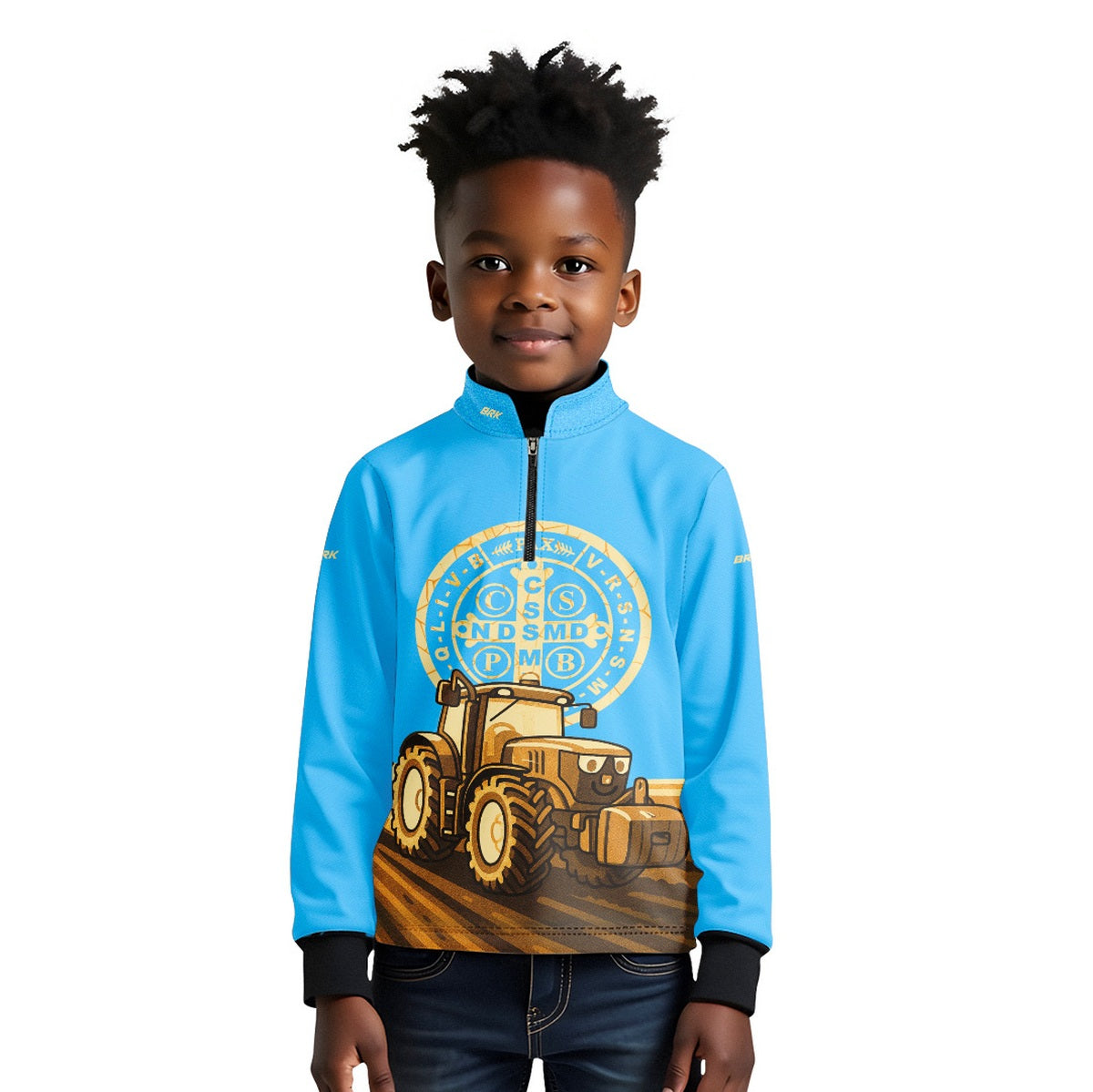 Camisa Agro Kids Brk Medalha de São Bento com Proteção UV50 - Brk Agro