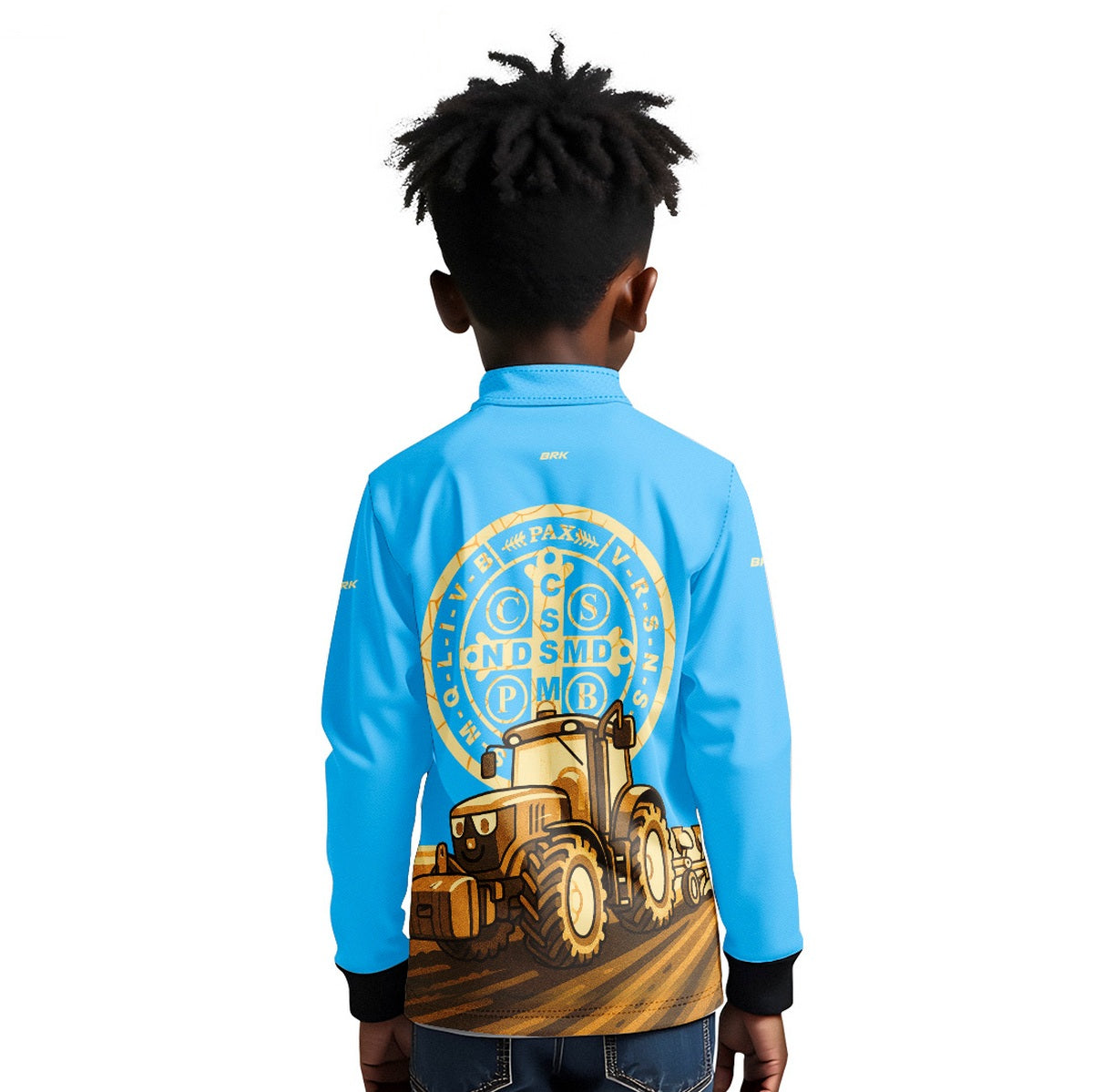Camisa Agro Kids Brk Medalha de São Bento com Proteção UV50 - Brk Agro