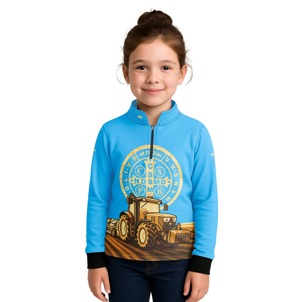 Camisa Agro Kids Brk Medalha de São Bento com Proteção UV50 - Brk Agro