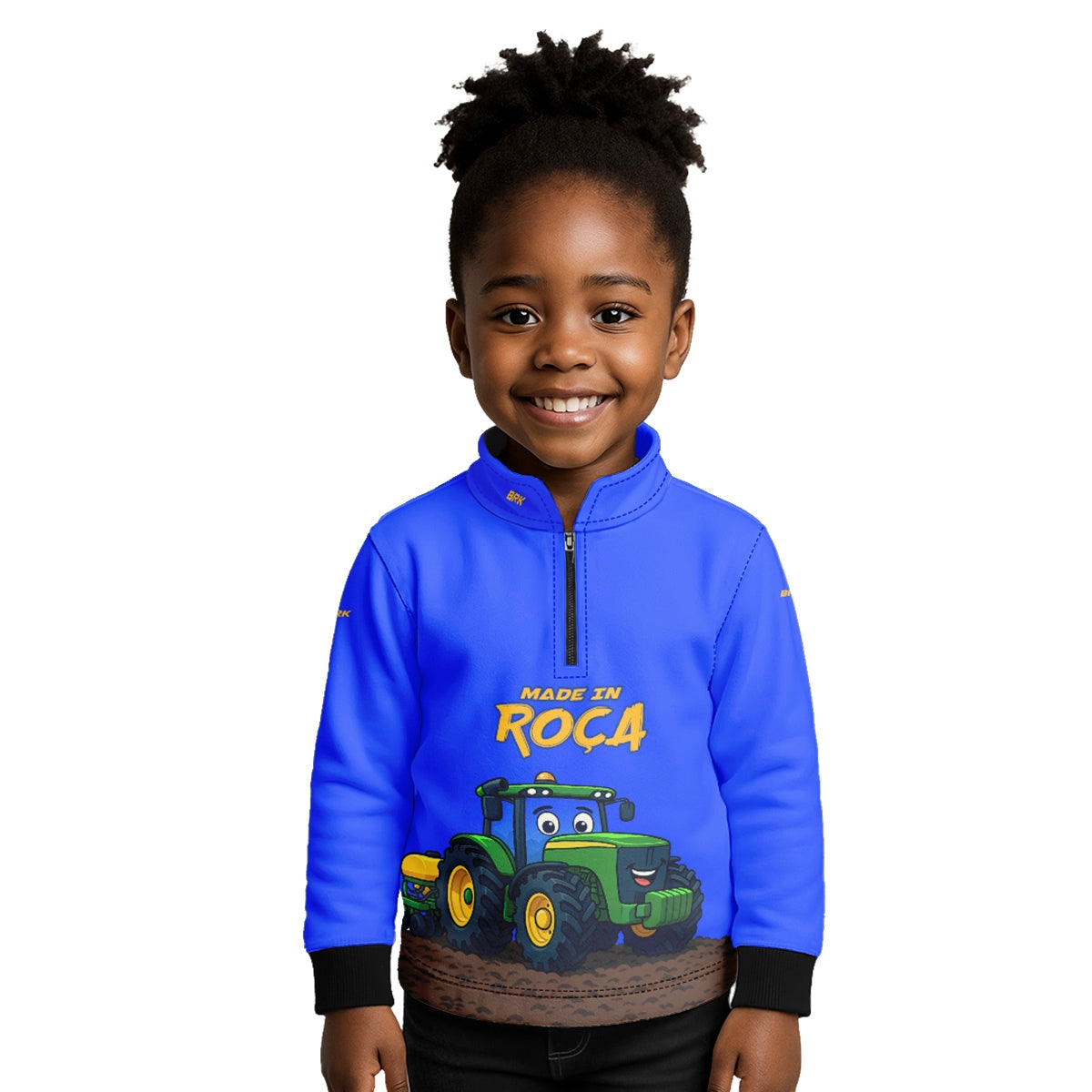 Camisa Agro Kids Brk Azul Made in Roça com Proteção UV50 - Brk Agro