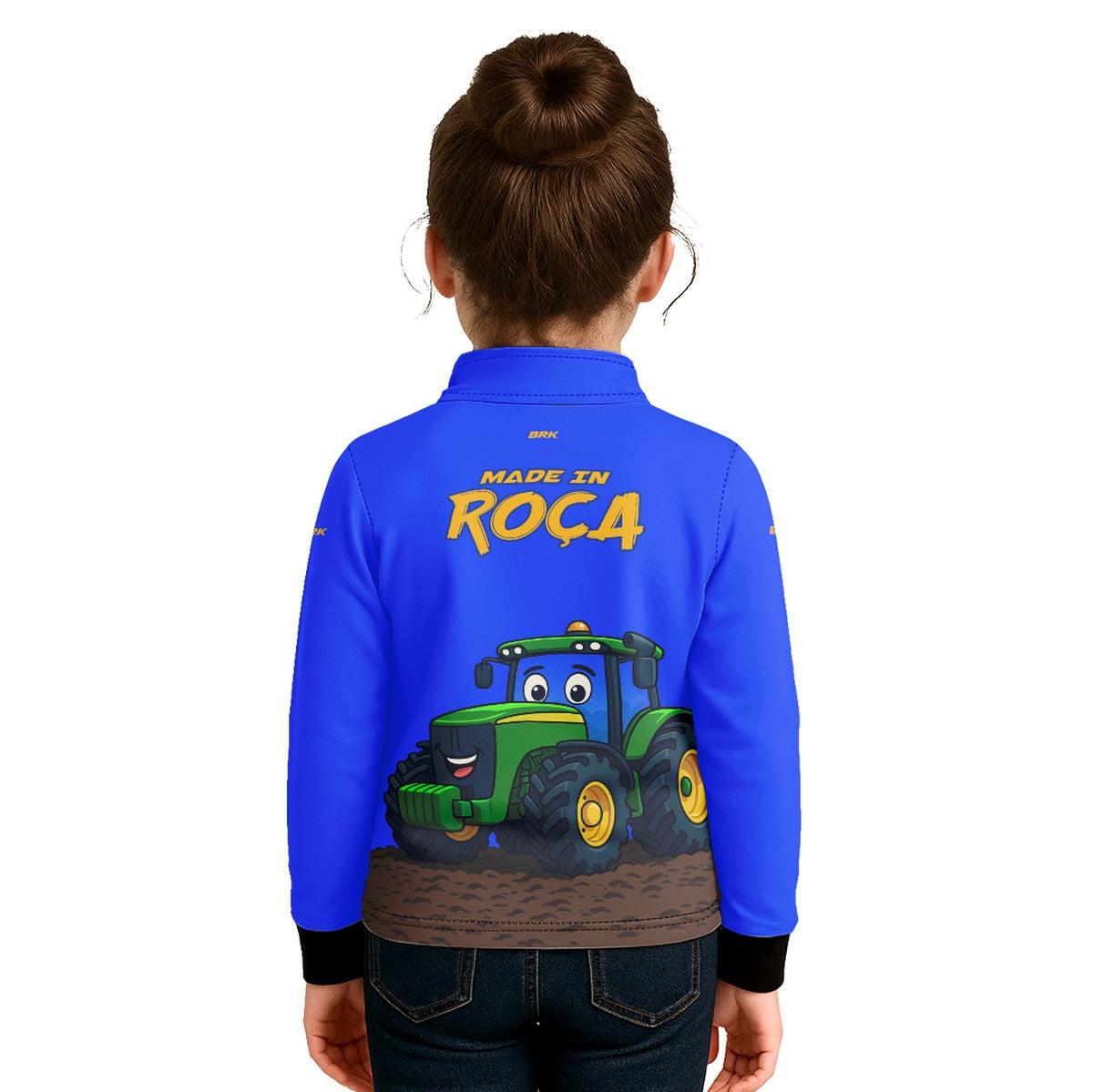 Camisa Agro Kids Brk Azul Made in Roça com Proteção UV50 - Brk Agro
