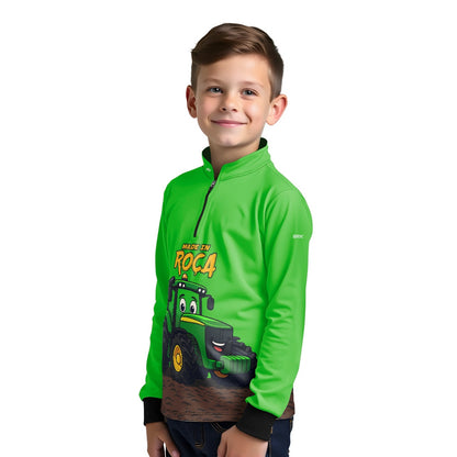 Camisa Agro Kids Brk Verde Made in Roça com Proteção UV50 - Brk Agro