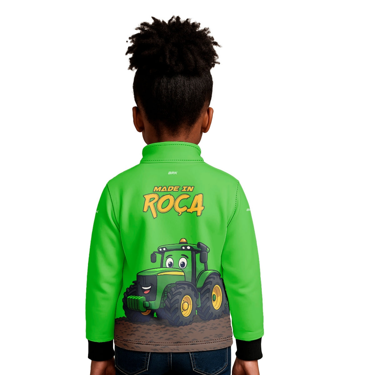 Camisa Agro Kids Brk Verde Made in Roça com Proteção UV50 - Brk Agro