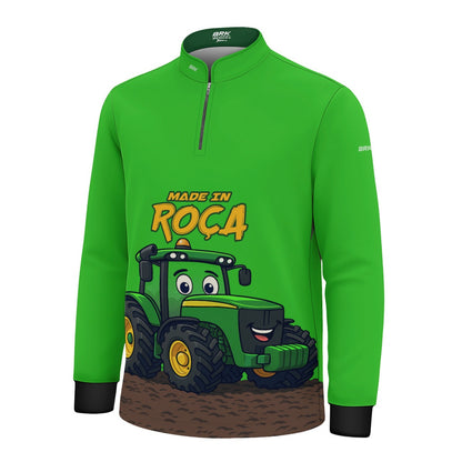 Camisa Agro Kids Brk Verde Made in Roça com Proteção UV50 - Brk Agro