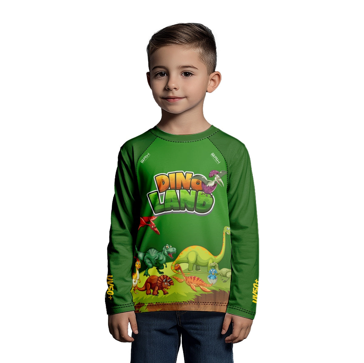 Camisa de Pesca Kids Brk Dino Land com Proteção UV50 - Brk Agro