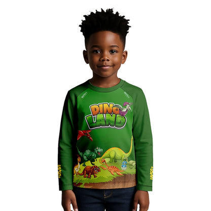 Camisa de Pesca Kids Brk Dino Land com Proteção UV50 - Brk Agro