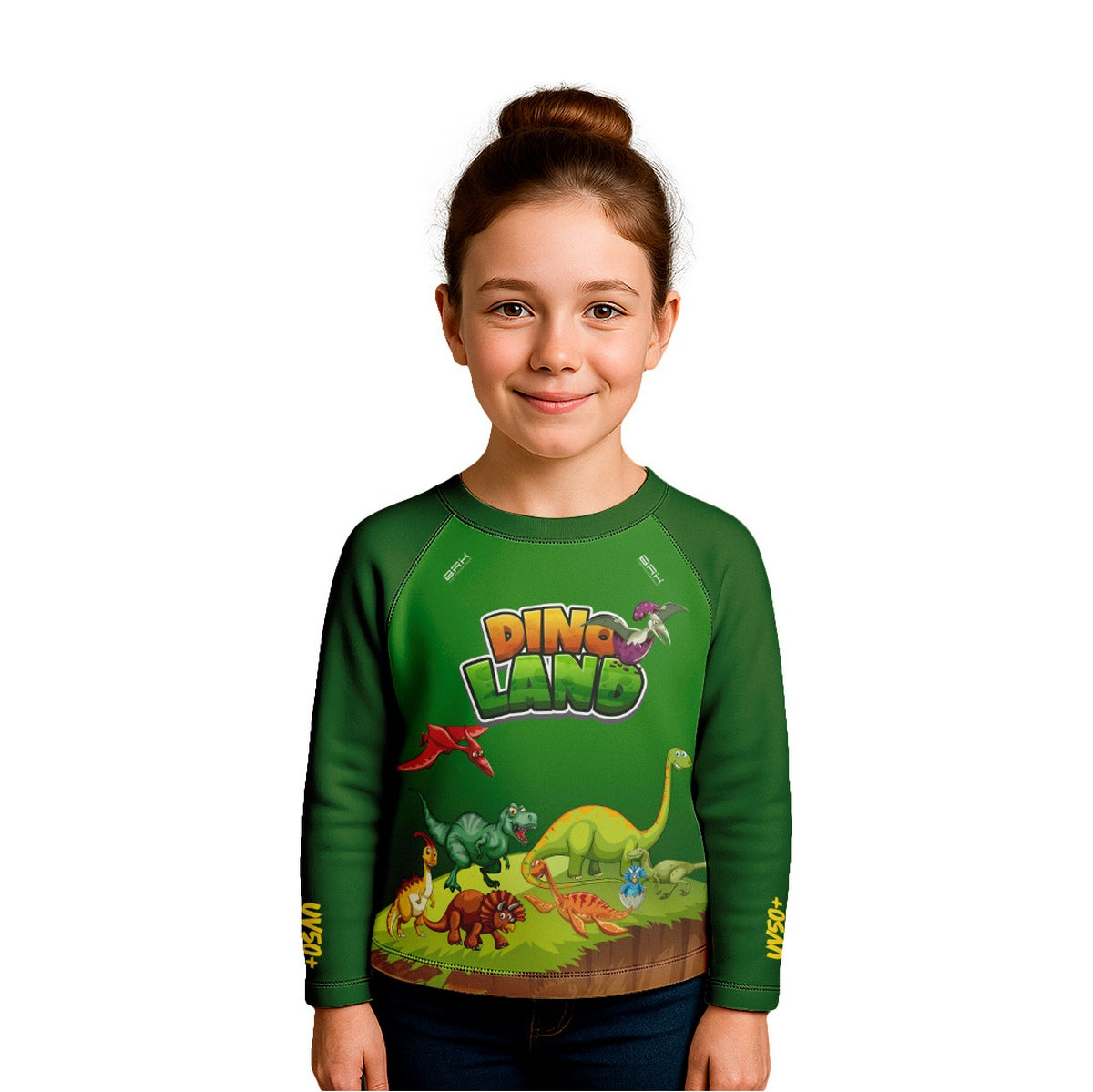Camisa de Pesca Kids Brk Dino Land com Proteção UV50 - Brk Agro