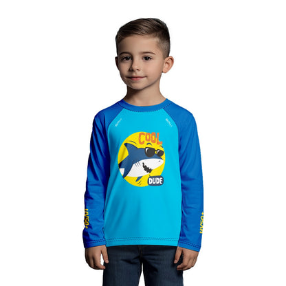 Camisa de Pesca Kids Brk Tubarão Descolado com Proteção UV50 - Brk Agro