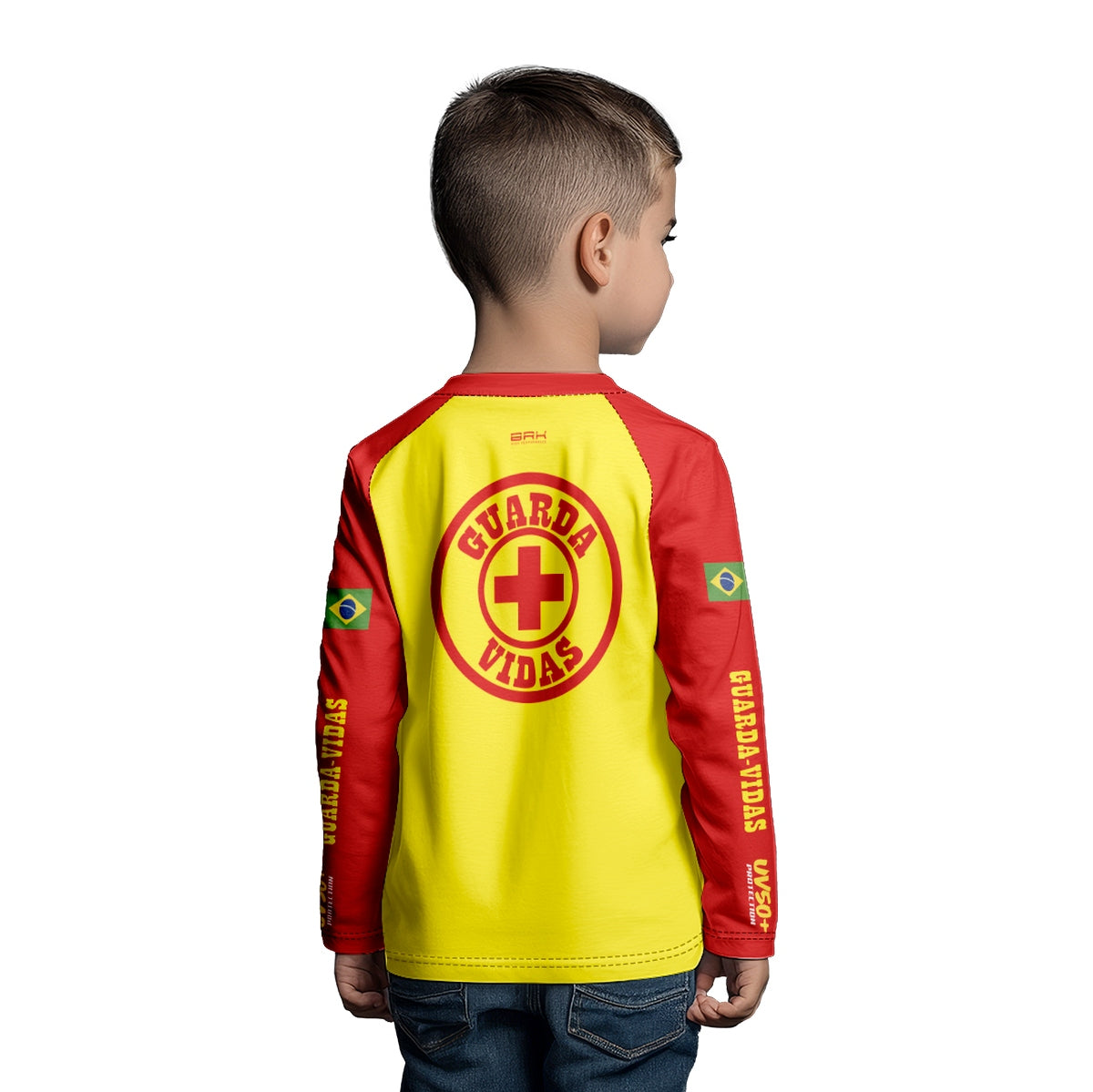 Camisa de Pesca Kids Brk Salva Vidas Mirim com Proteção UV50 - Brk Agro