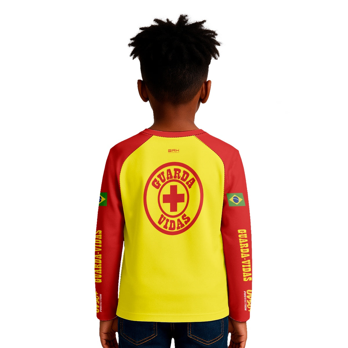 Camisa de Pesca Kids Brk Salva Vidas Mirim com Proteção UV50 - Brk Agro