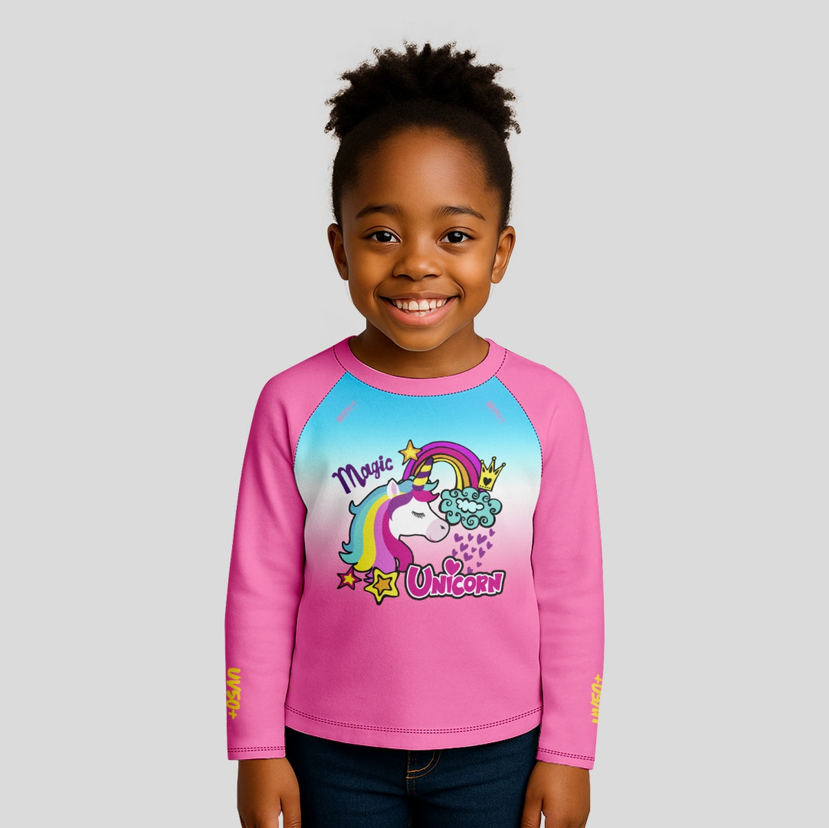 Camisa de Pesca Kids Brk Unicórnios com Proteção UV50 - Brk Agro