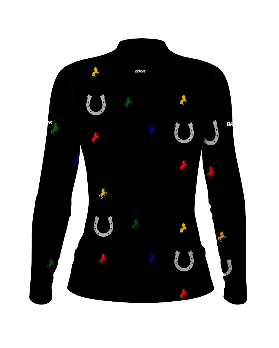 Camisa Agro Brk Ferradura Cavalos Coloridos com Proteção Solar UV50+ - Brk Agro