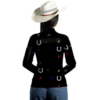 Camisa Agro Brk Ferradura Cavalos Coloridos com Proteção Solar UV50+ - Brk Agro