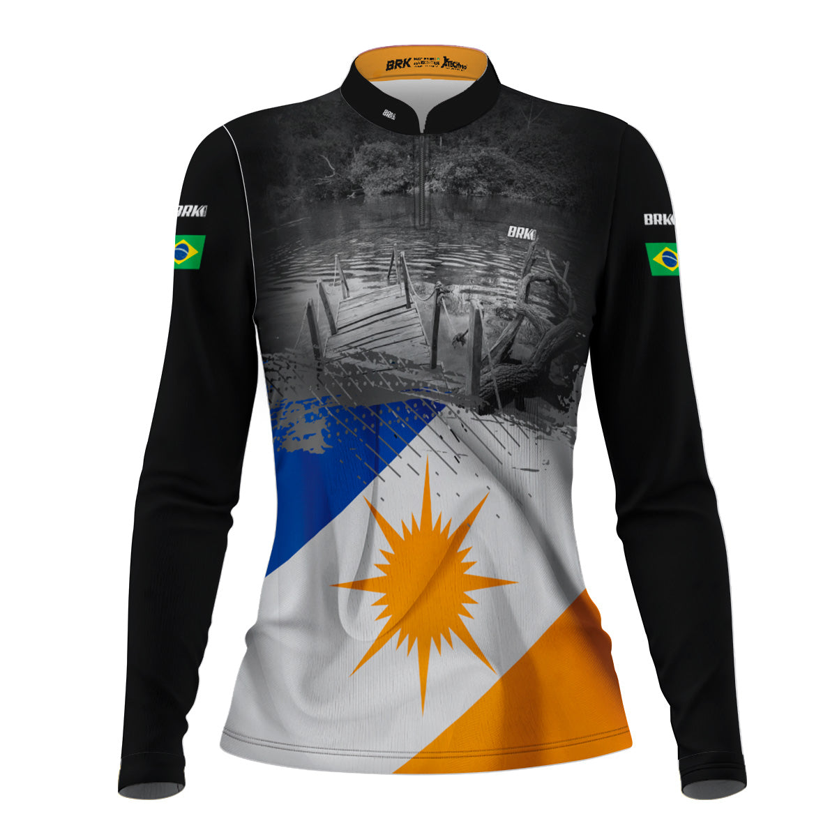Camisa Feminina Brk Bandeira do Estado do Tocantins com Proteção Solar UV50+ - Brk Agro