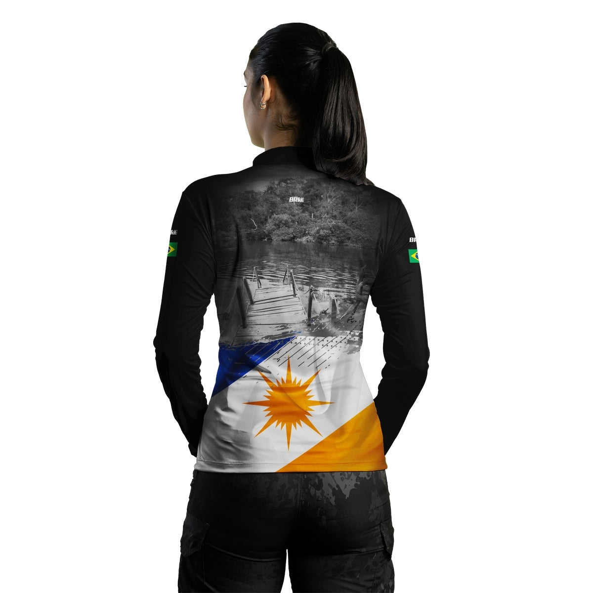 Camisa Feminina Brk Bandeira do Estado do Tocantins com Proteção Solar UV50+ - Brk Agro