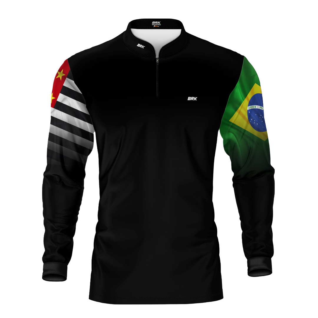 Camisa Agro Brk São Paulo Brasil com Proteção Solar UV50+ - Brk Agro