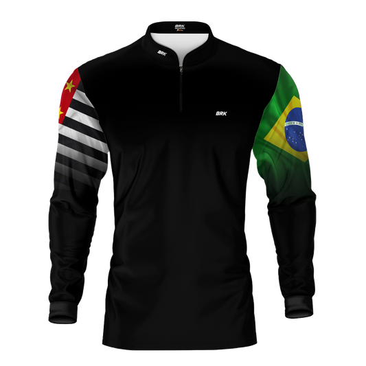 Camisa Agro Brk São Paulo Brasil com Proteção Solar UV50+ - Brk Agro