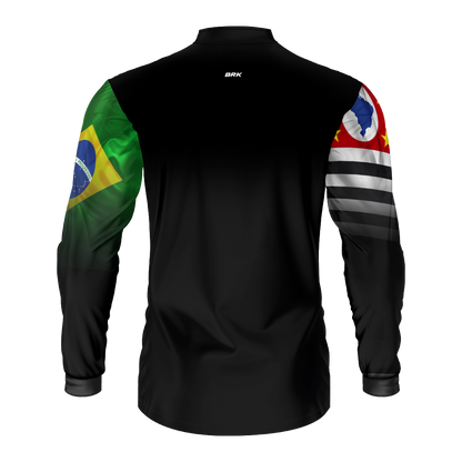 Camisa Agro Brk São Paulo Brasil com Proteção Solar UV50+ - Brk Agro