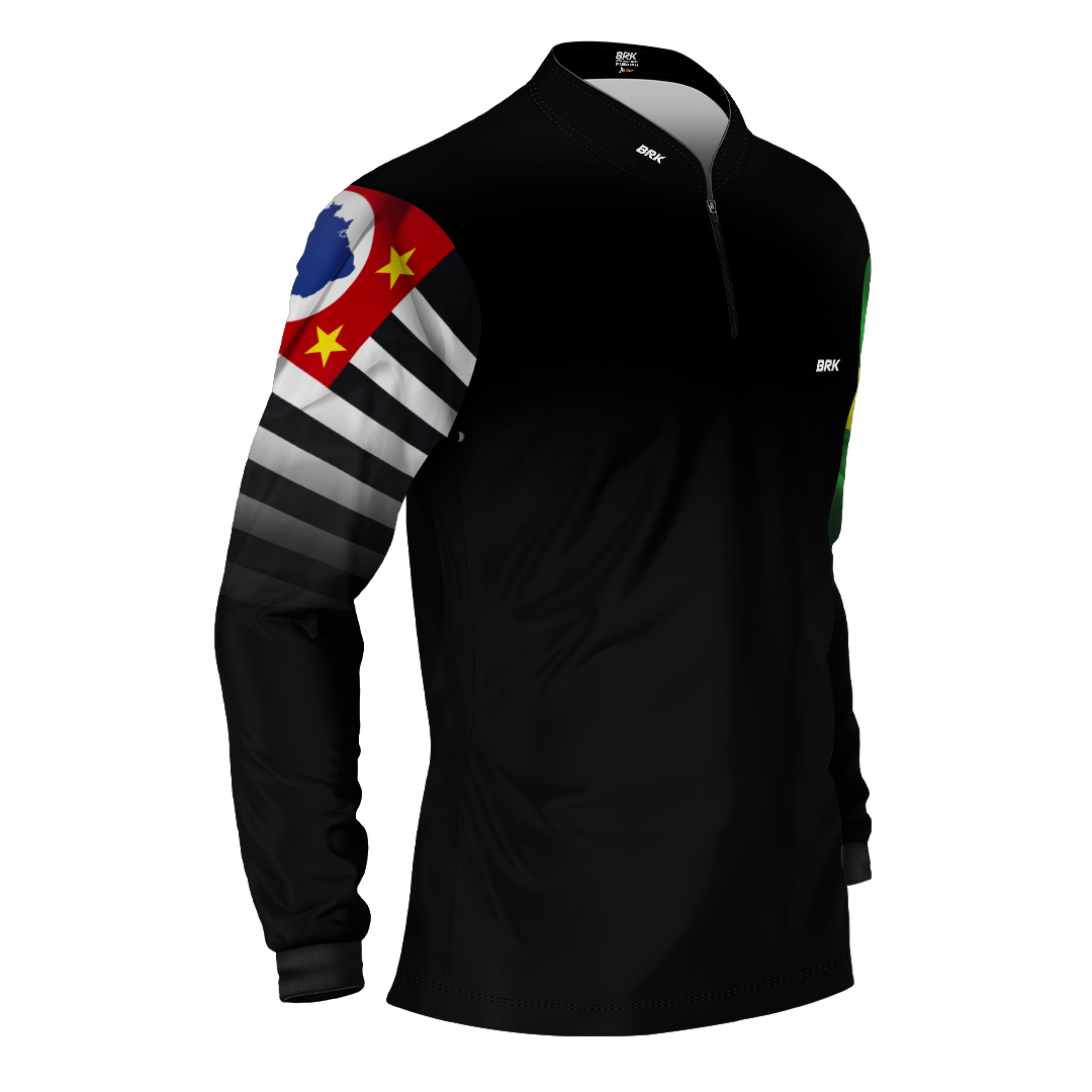 Camisa Agro Brk São Paulo Brasil com Proteção Solar UV50+ - Brk Agro