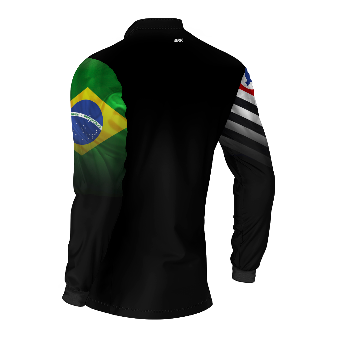 Camisa Agro Brk São Paulo Brasil com Proteção Solar UV50+ - Brk Agro