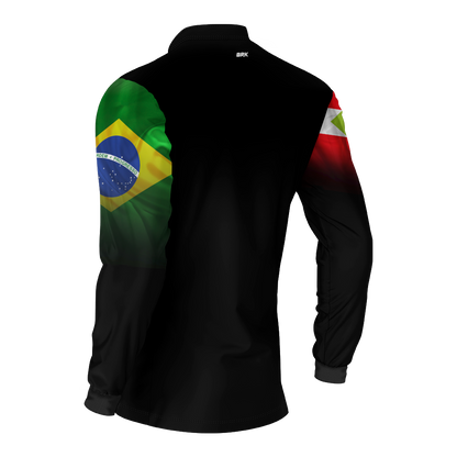 Camisa Agro Brk Brasil Santa Catarina Brasil com Proteção Solar UV50+ - Brk Agro