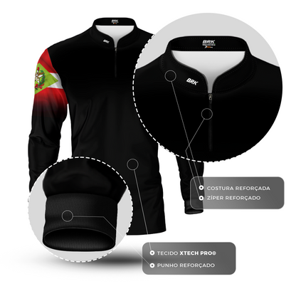 Camisa Agro Brk Brasil Santa Catarina Brasil com Proteção Solar UV50+ - Brk Agro