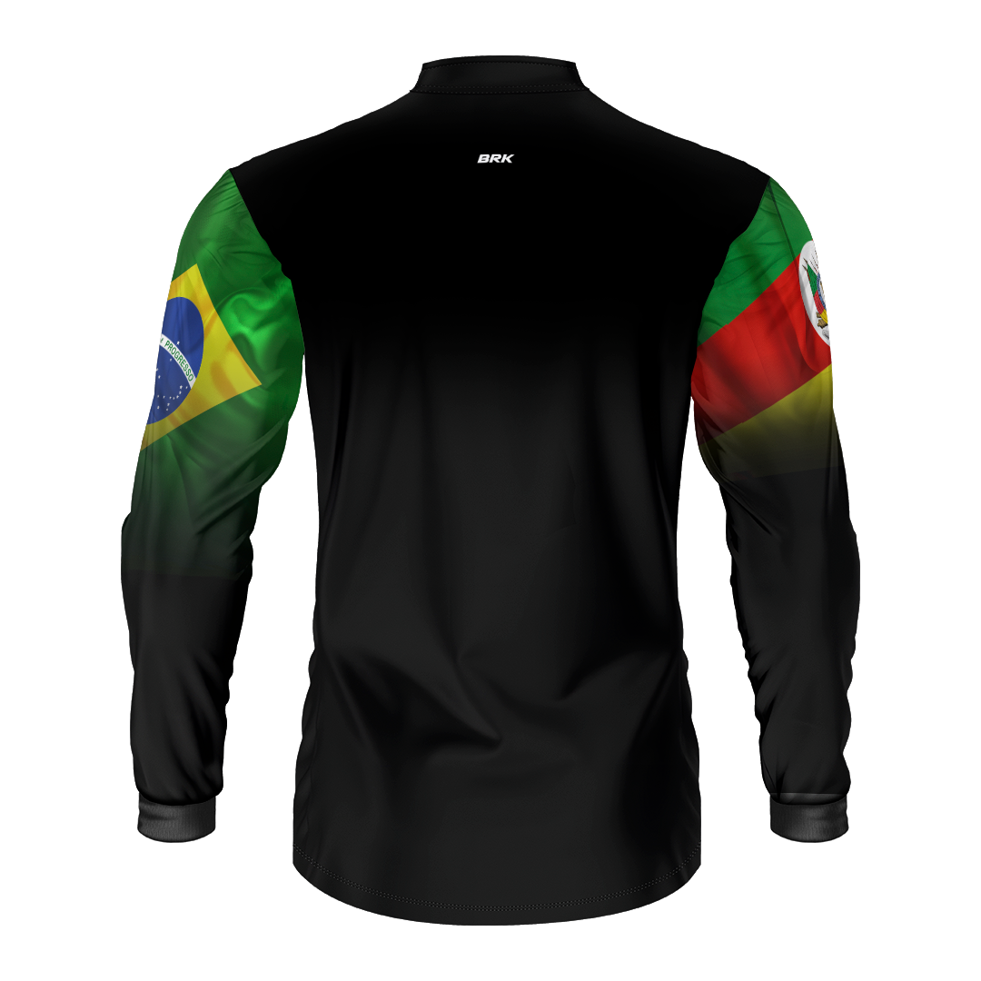 Camisa Agro Brk Brasil Rio Grande Do Sul com Proteção Solar UV50+ - Brk Agro