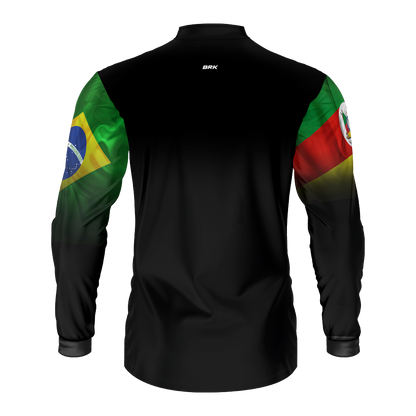 Camisa Agro Brk Brasil Rio Grande Do Sul com Proteção Solar UV50+ - Brk Agro