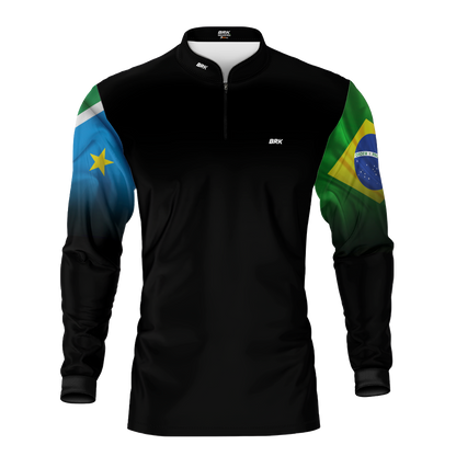 Camisa Agro Brk Mato Grosso Do Sul Brasil com Proteção Solar UV50+ - Brk Agro