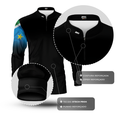 Camisa Agro Brk Mato Grosso Do Sul Brasil com Proteção Solar UV50+ - Brk Agro