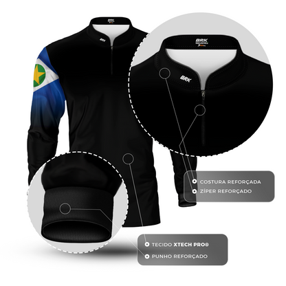 Camisa Agro Brk Mato Grosso Brasil com Proteção Solar UV50+ - Brk Agro