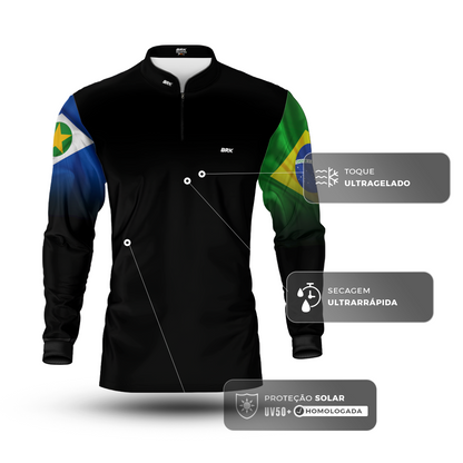 Camisa Agro Brk Mato Grosso Brasil com Proteção Solar UV50+ - Brk Agro